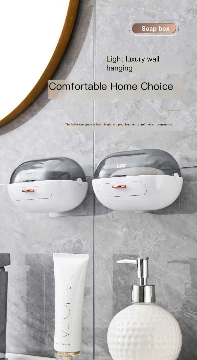 Light Luxury Wall-Mounted Soap Box Image 1