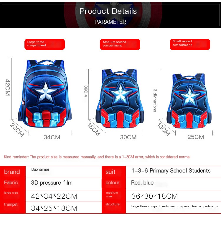 3D Muster Rucksack für Kinder
