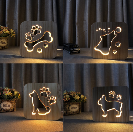 LED Wooden Lamp