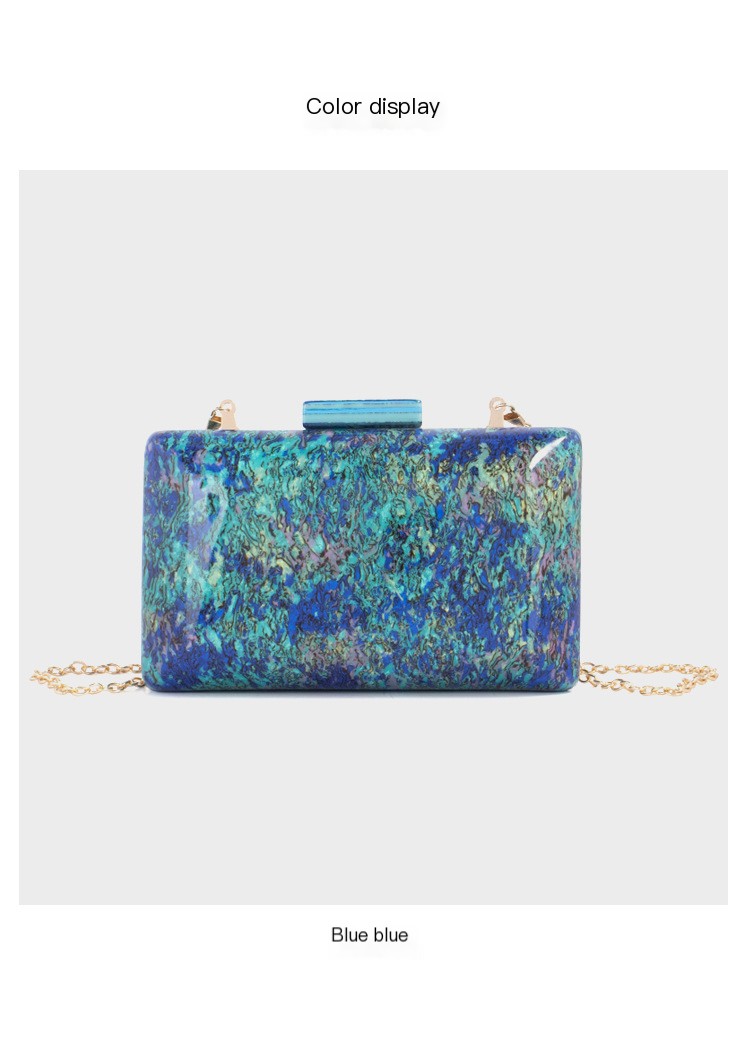Royal Blue Acrylic Evening Bag