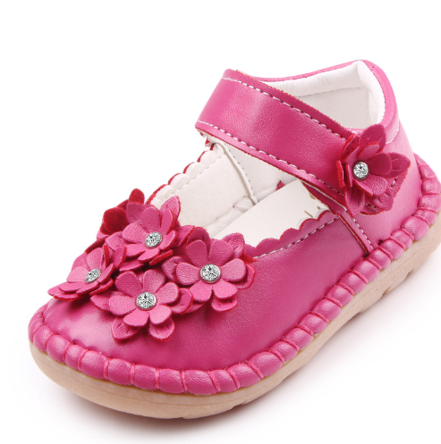 Rhinestone Five-Petal Flower Baby Shoes