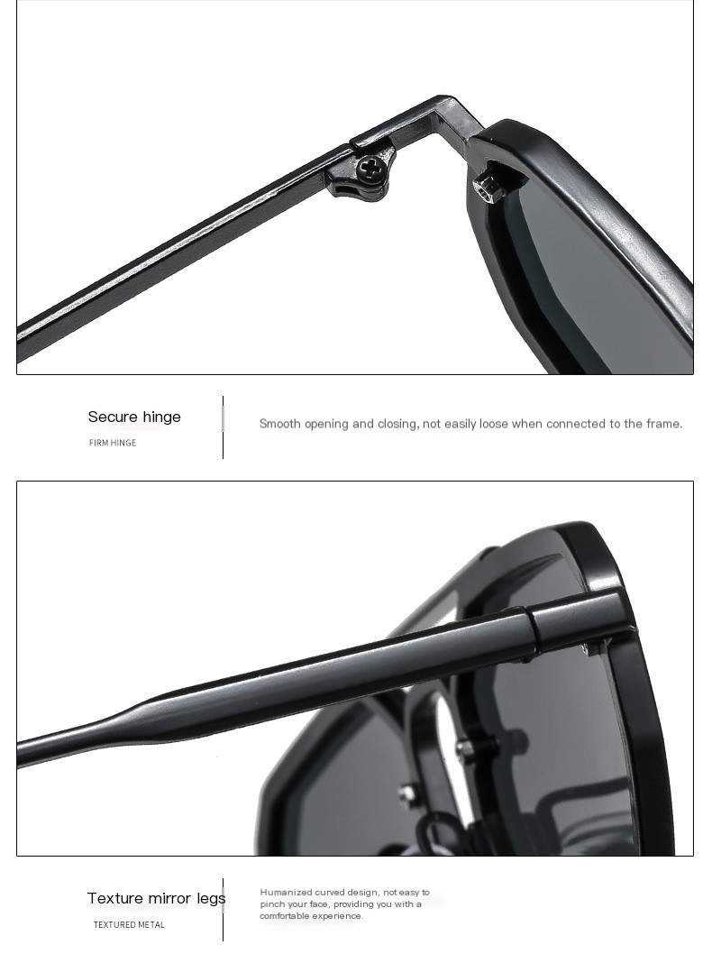 Double-beam sunglasses
