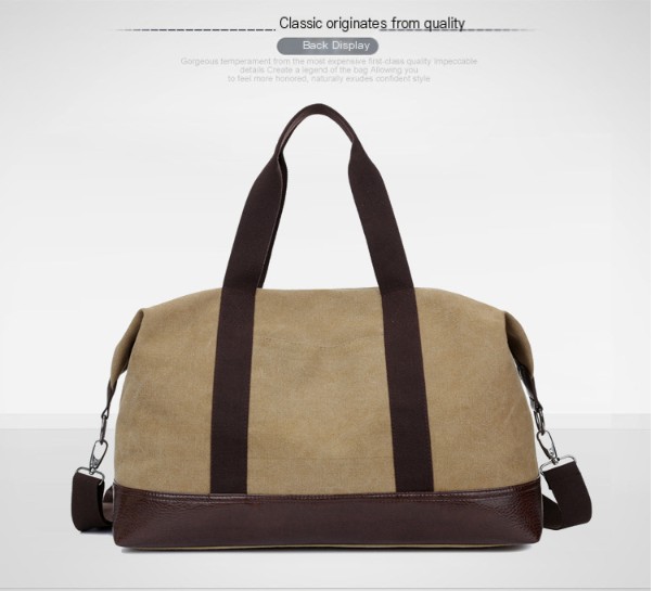 Vintage Men Canvas Handbag in Travel Use