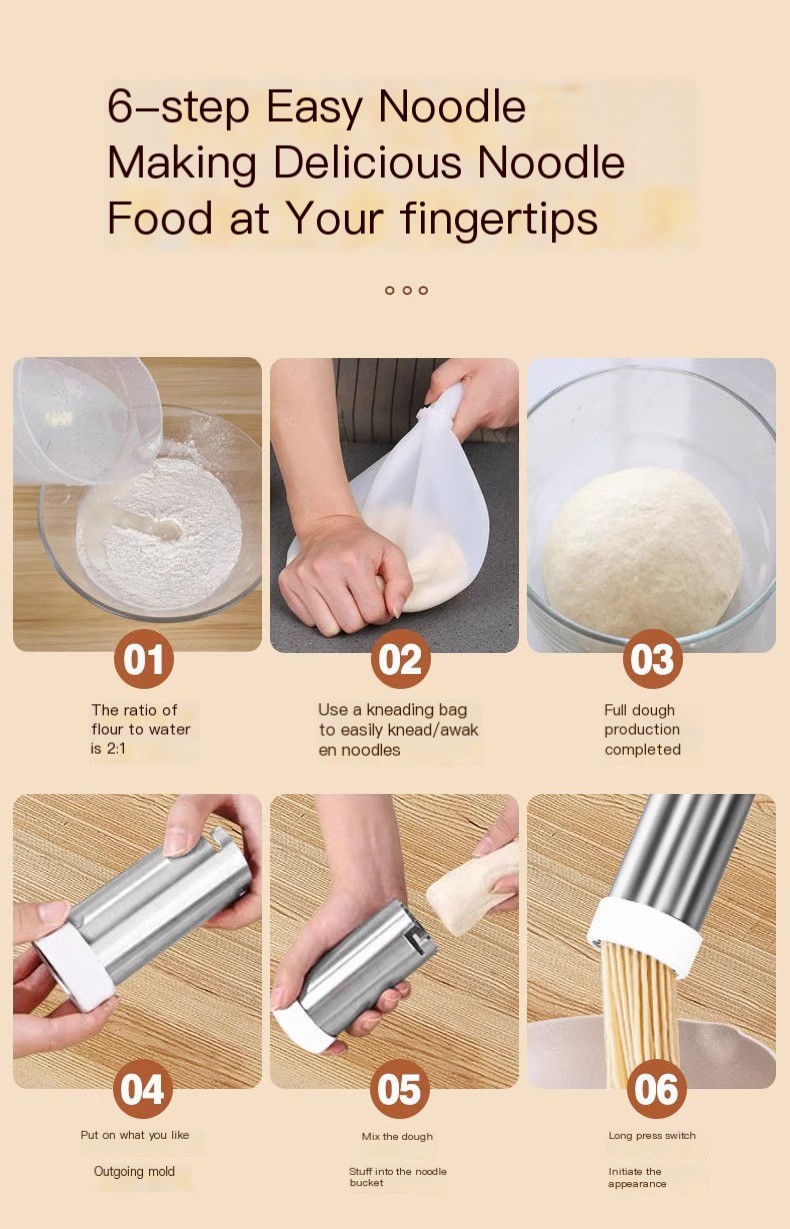 Noodle Pressing Machine in Action