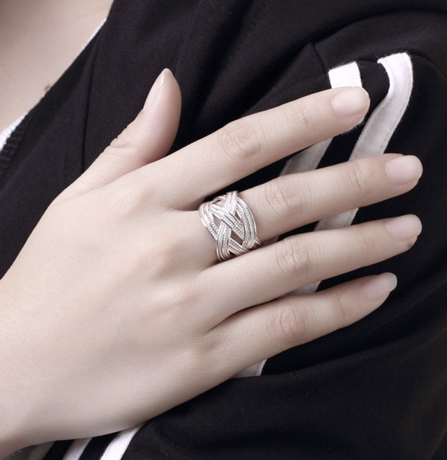 Geometric Open Ring Image 3
