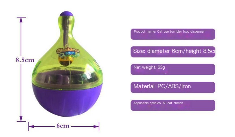 Food Tumbler Cat Food Toy Ball