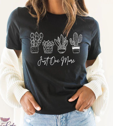 Cactus Print Couple T-Shirt 3