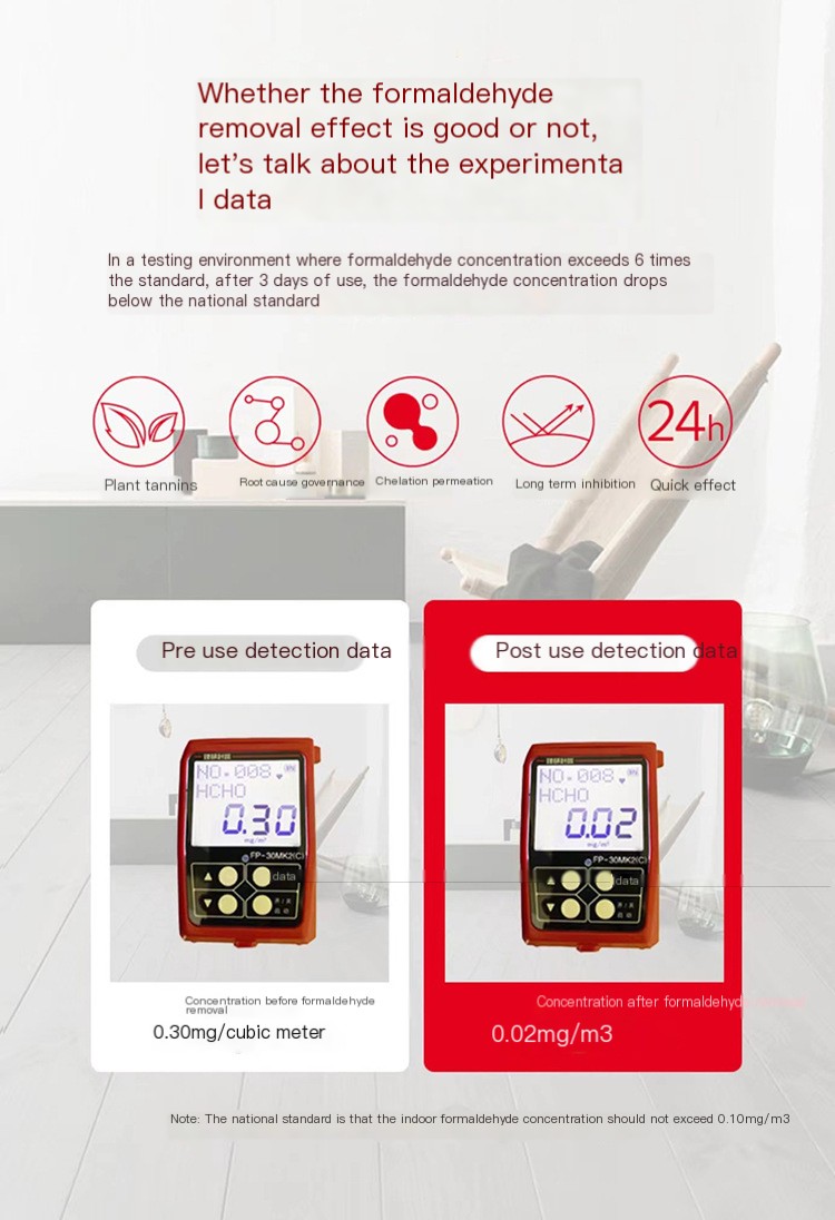 Photocatalyst formaldehyde removal New House formaldehyde removal agent non-photocatalyst titanium dioxide spray decoration deodorant