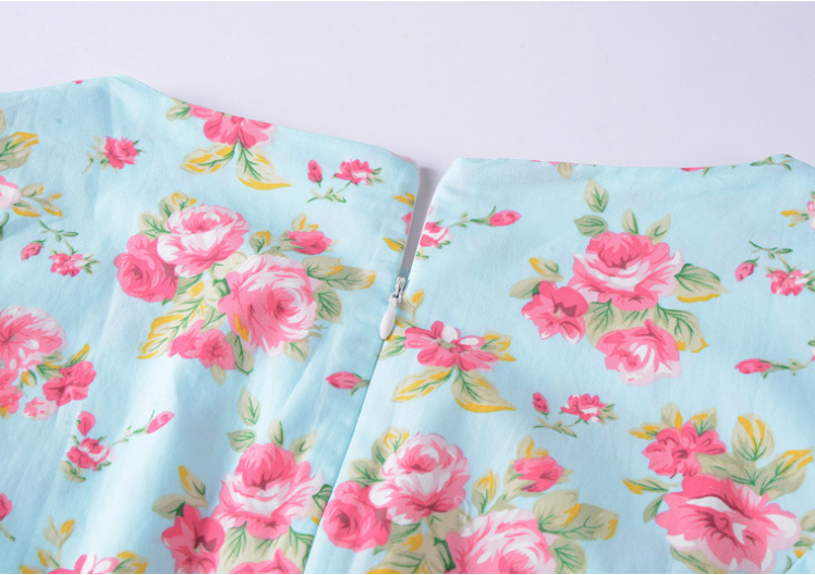 Mint Green Flower Dress 8