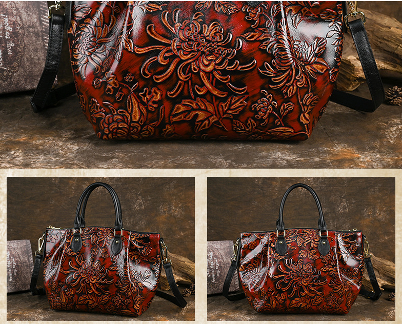 Vintage Embossed Handbag