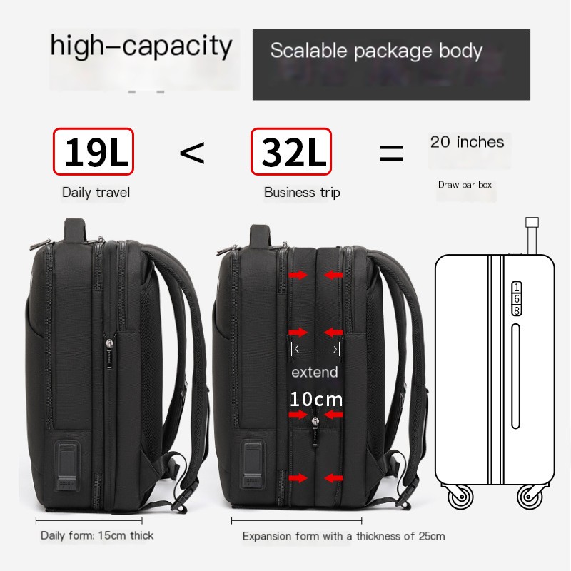 Large Capacity USB Computer Bag