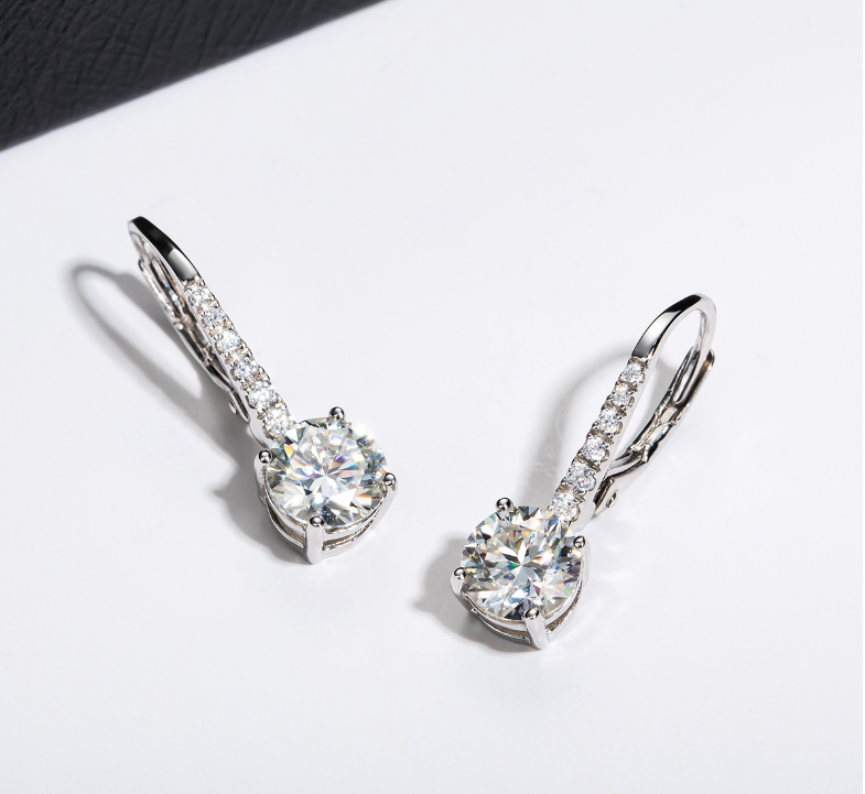 Moissanite Earrings Image 1