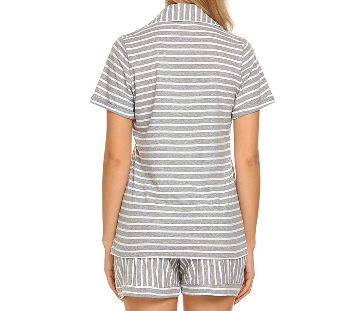 Striped Polka Dot Pajama Set Image 8
