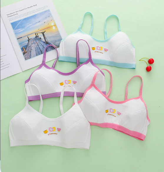 Girls Cartoon Animals Graphic Bra 7