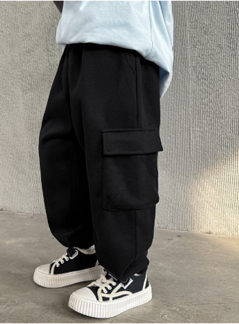 Hip hop track pants in gray