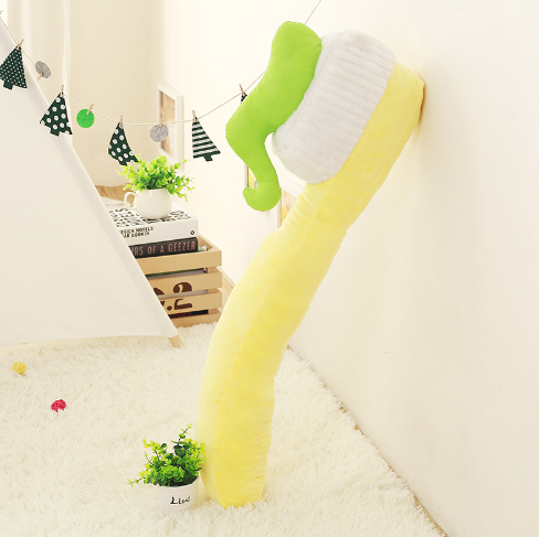 Funny Large Size Toothbrush Stuffed Plush Pillow Pink