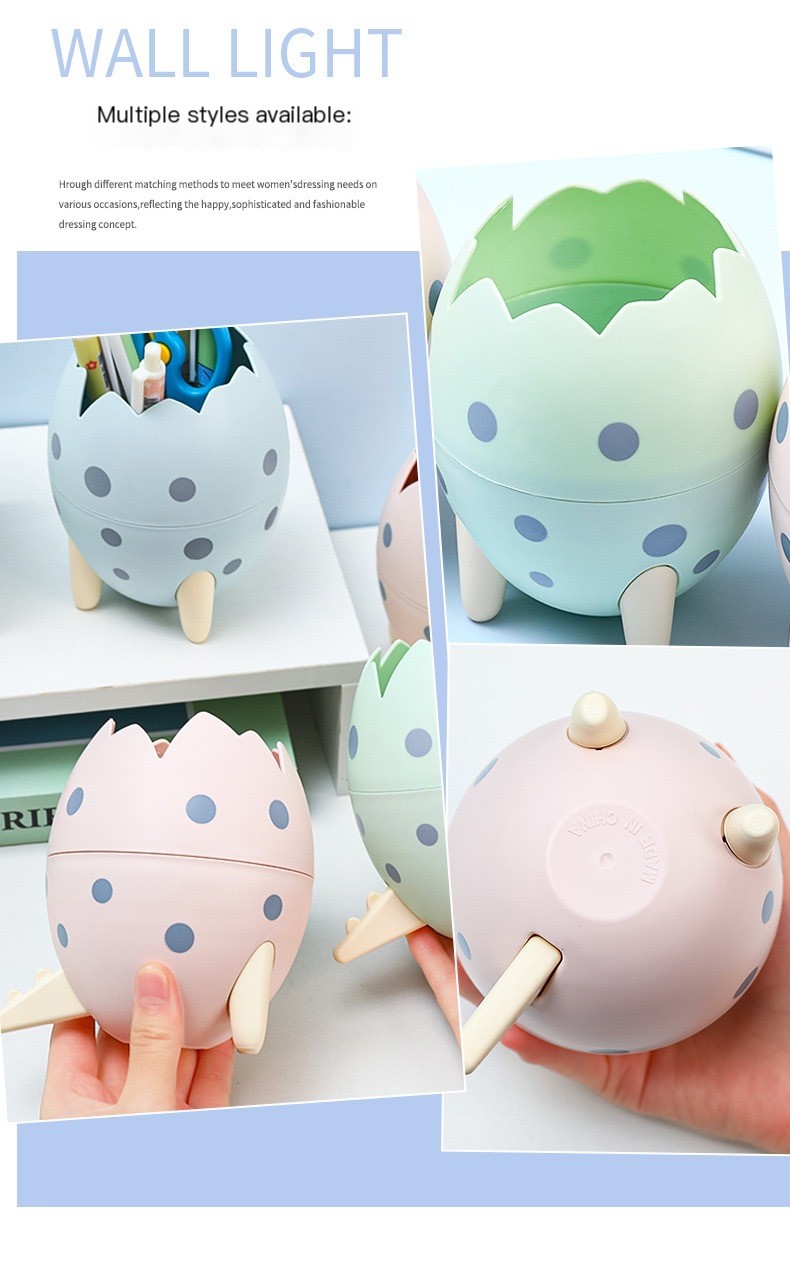Dinosaur Egg Storage Bucket Pink
