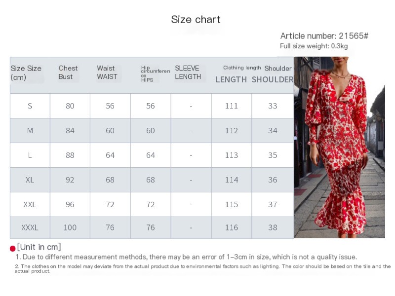 V-neck mermaid dress style 1