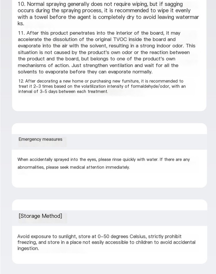 Photocatalyst formaldehyde removal New House formaldehyde removal agent non-photocatalyst titanium dioxide spray decoration deodorant