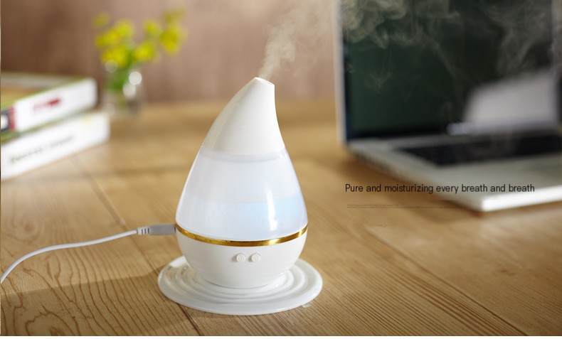七彩USB水滴加湿器