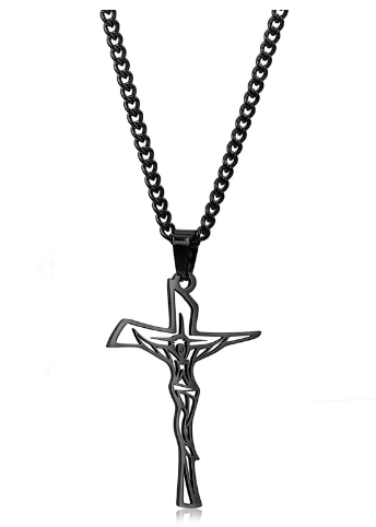 EJC Stainless Steel Crucifix Necklace - Image 8