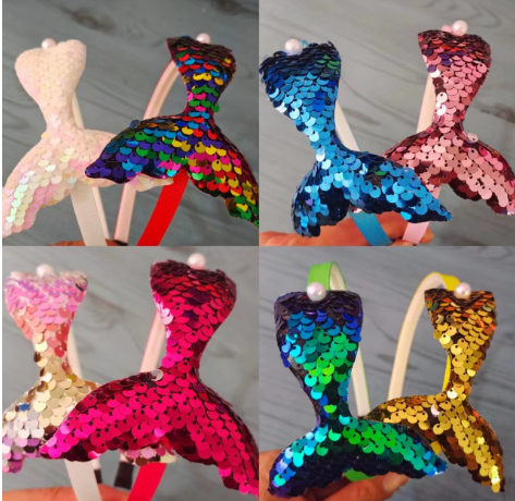 Mermaid Sequin Headband Image 2