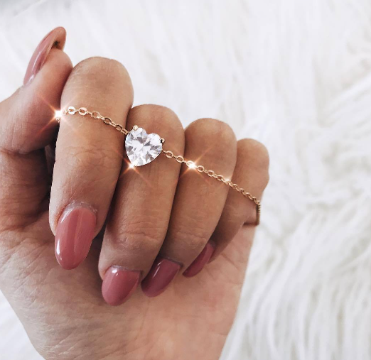Zircon Heart Necklace