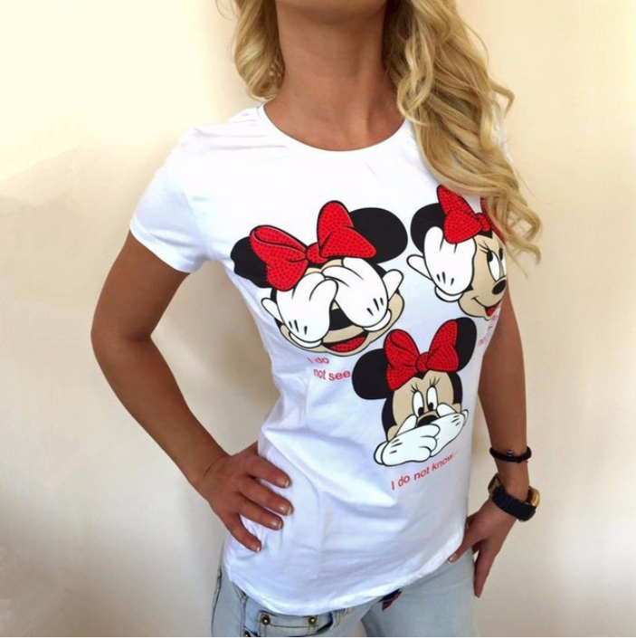 Casual Cartoon T-Shirt - Back View