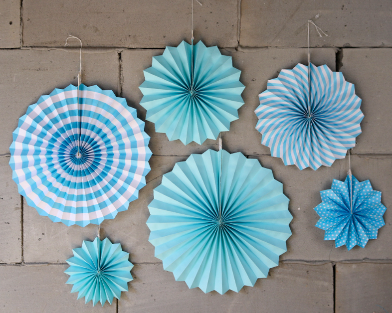 Paper Flower Fan Decoration 3