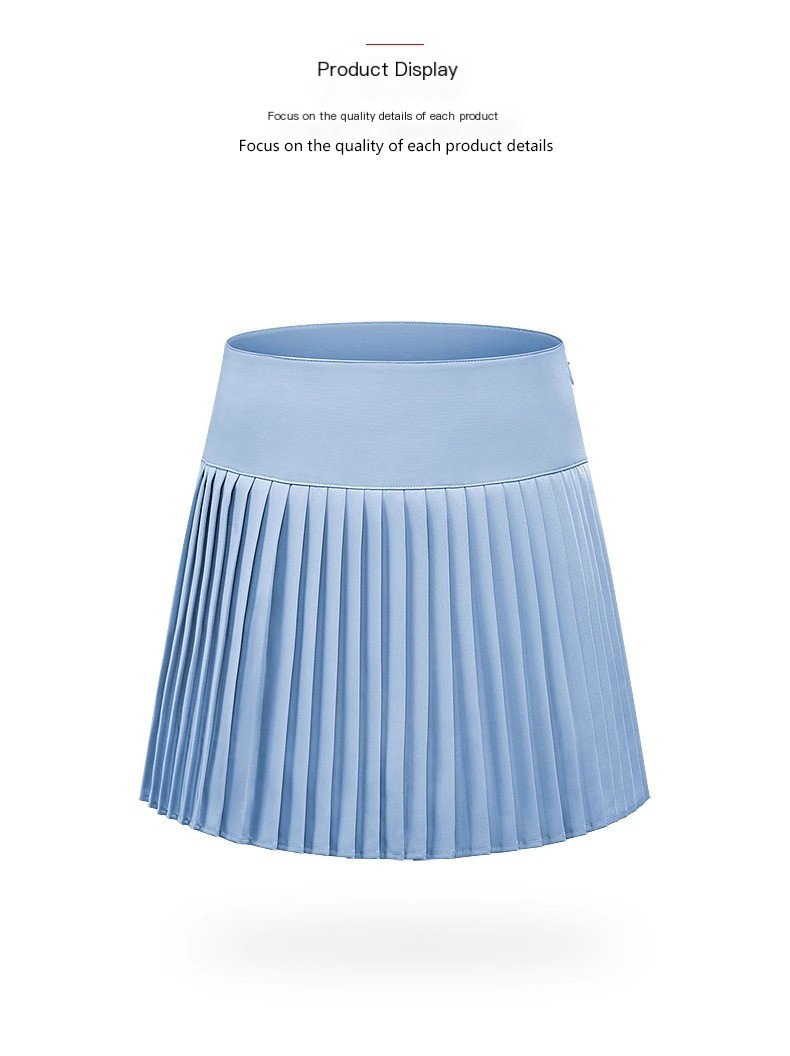 Falda golf azul pavo real