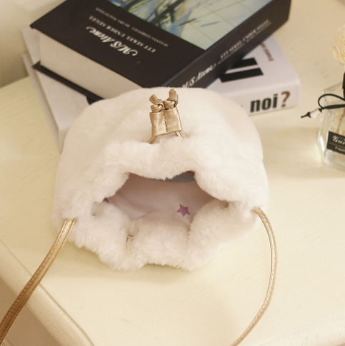 White Plush Bag