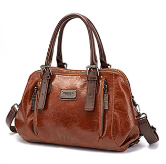 Fashionable One-Shoulder Crossbody Bag - Brown