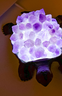Crystal Turtle with Amethyst