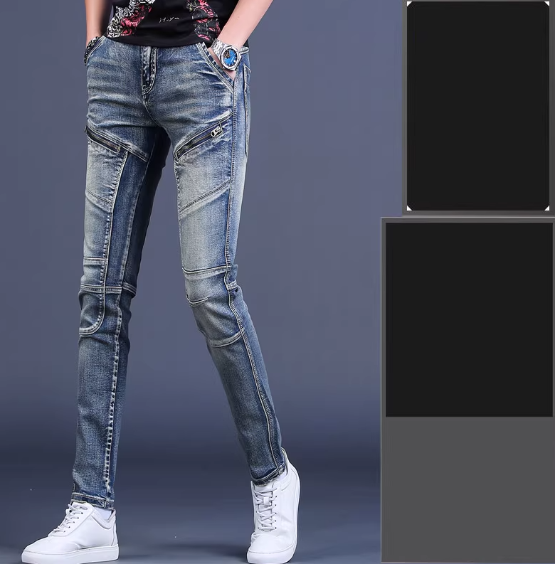 Men's Slim Stretch Stitching Jeans