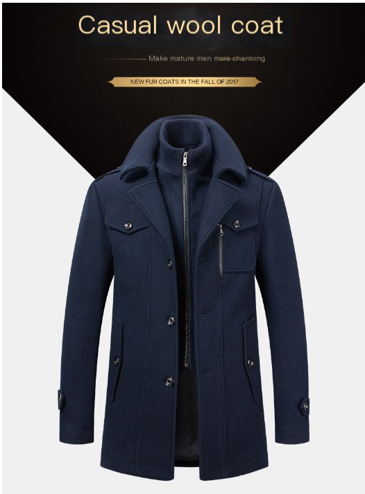 Men's Woolen Overcoat 3