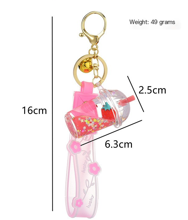 Strawberry Oil Keychain 1