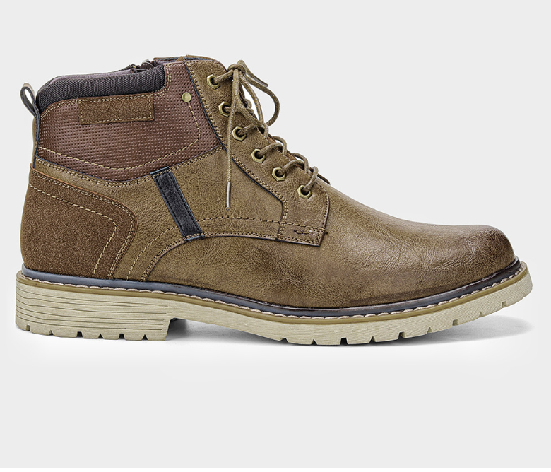 Men's Martin Boots - Brown Color