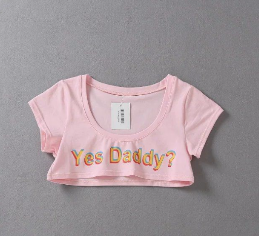 Letter Print T-Shirt in White