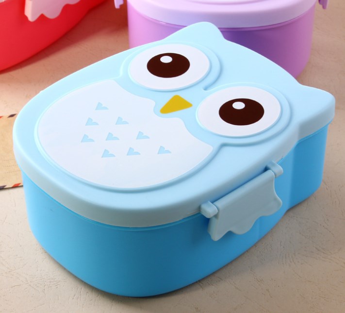 Owl Lunch Box Blue