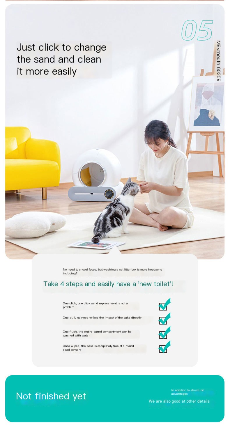 Smart Automatic Cat Litter Box 6