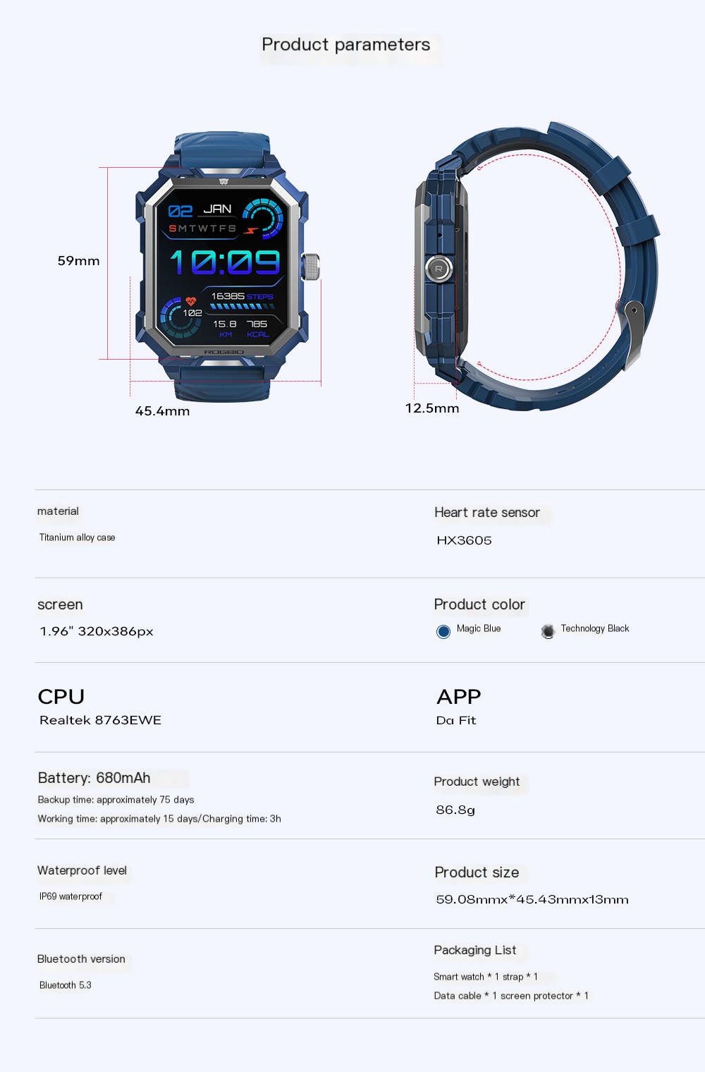 S3 Smart Watch User Interface