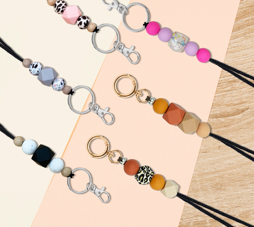 Silicone Badge Keychain Lanyard Style 3