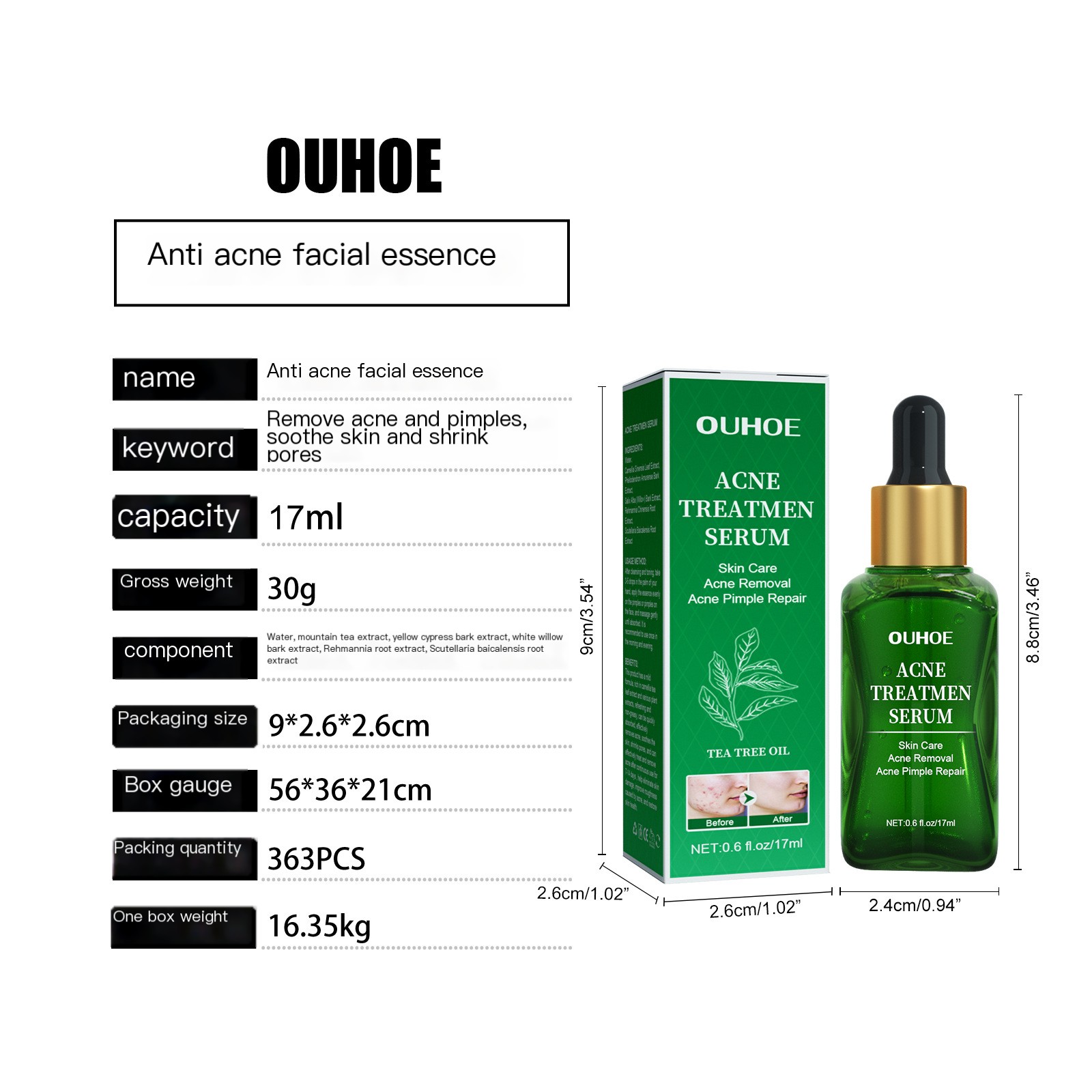 OUHOE Anti-Acne Ansiktsserum
