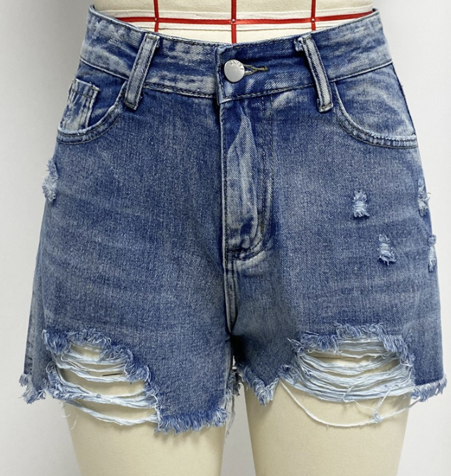 Sexy Fringe Denim Shorts