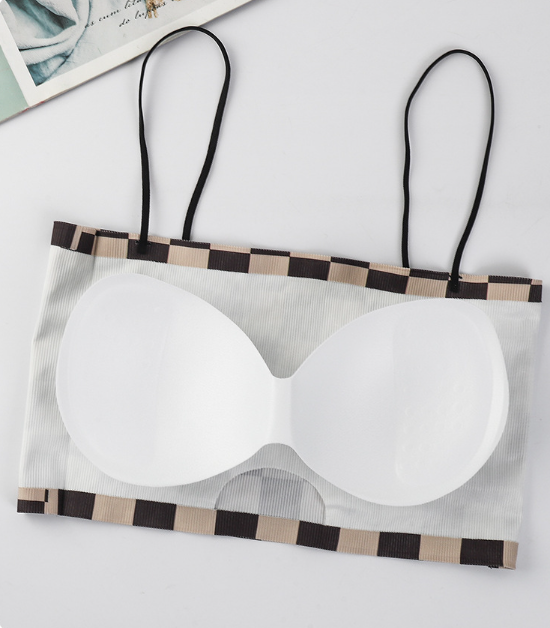 Plaid Ice Silk Bra Image 5