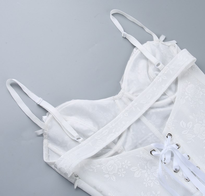 Lace Skeleton Strap Dress 8