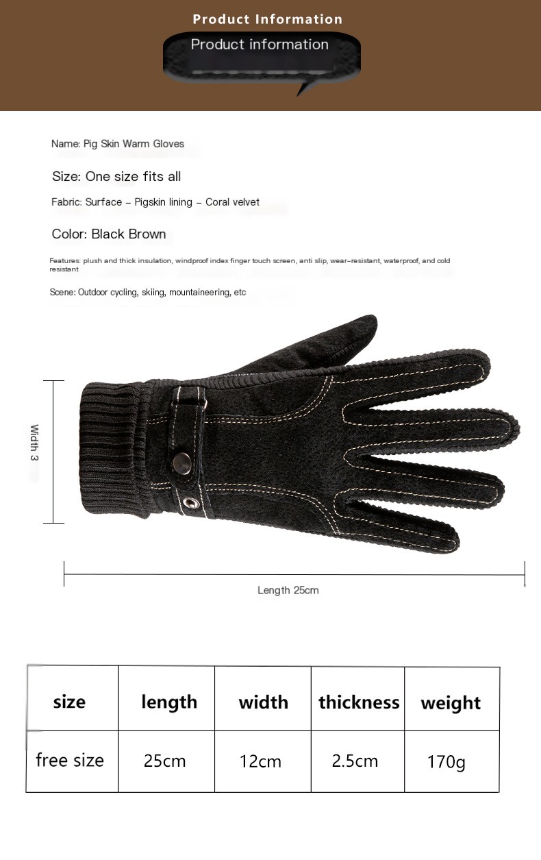Leather Gloves Image 1