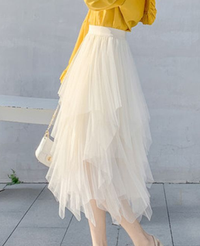 Irregular Mesh Skirt Image 3