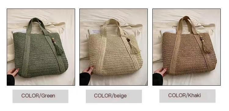 Stylish straw bag