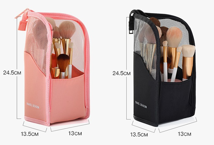 Makeup Brush Storage Bag - Black